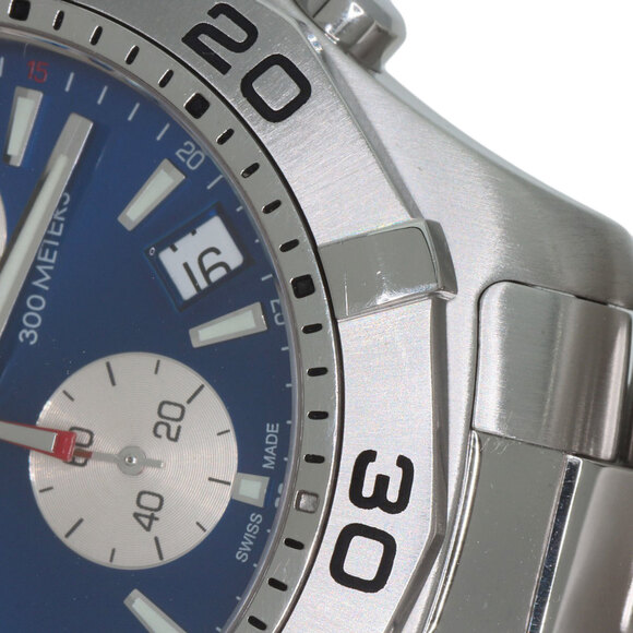 TAG Heuer CAF1112 Aquaracer Chronograph Watch, Stainless Steel/SS, Men's - Picture 16 of 16